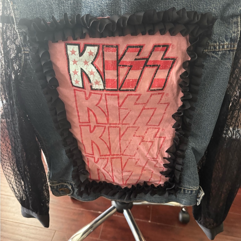 Denim jacket decorative